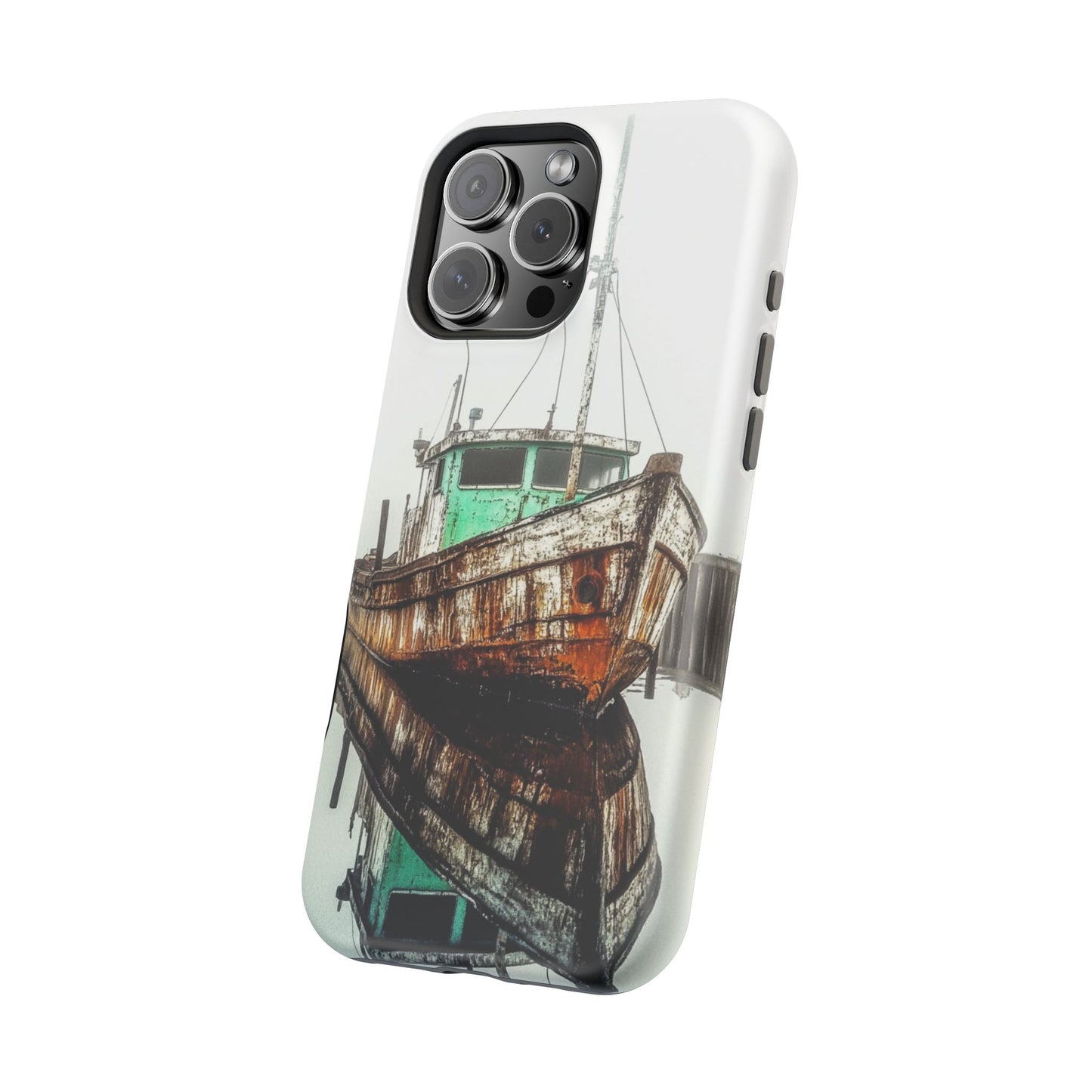 Rustic Boat Magnetic Tough Case - Durable Phone Cover for Nature Lovers
