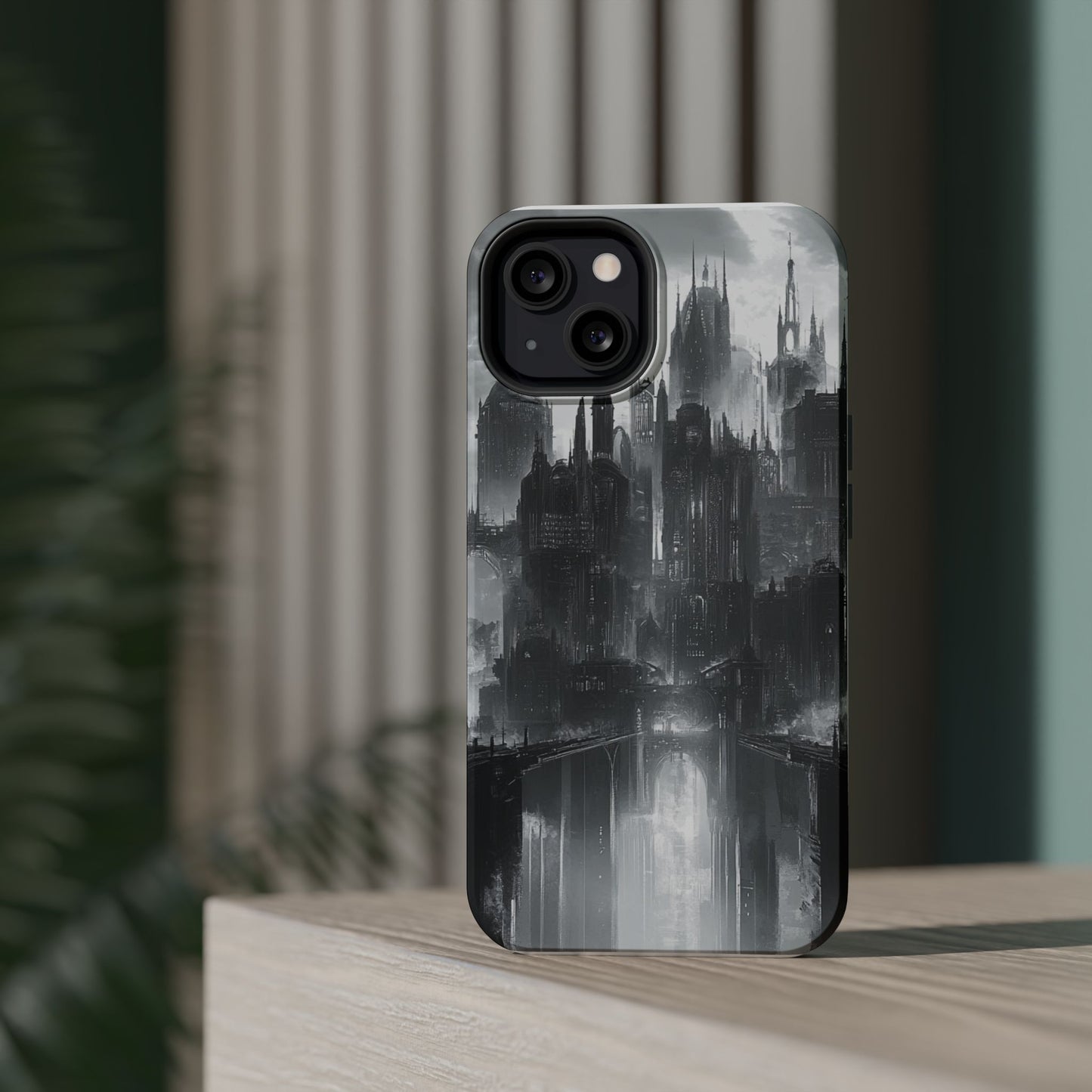 iPhone Magnetic Tough Case - Futuristic Gotham Design by Moxie Jay