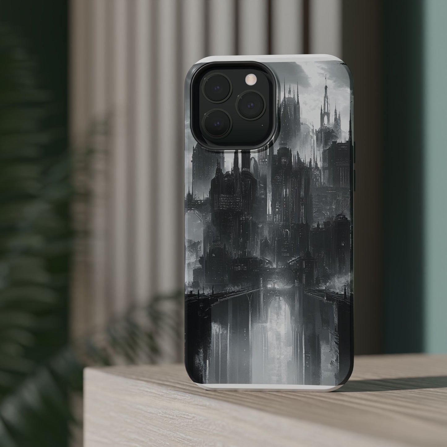 iPhone Magnetic Tough Case - Futuristic Gotham Design by Moxie Jay