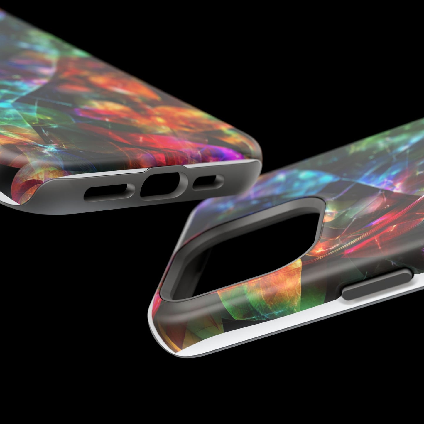iPhone Case with Neon Colors Art by Moxie-Jay