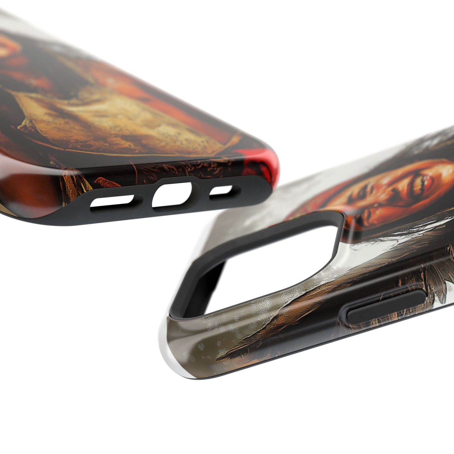 Luxurious Magnetic Wireless Charging Tough iPhone Case - Native Heritage Art by Moxie-Jay