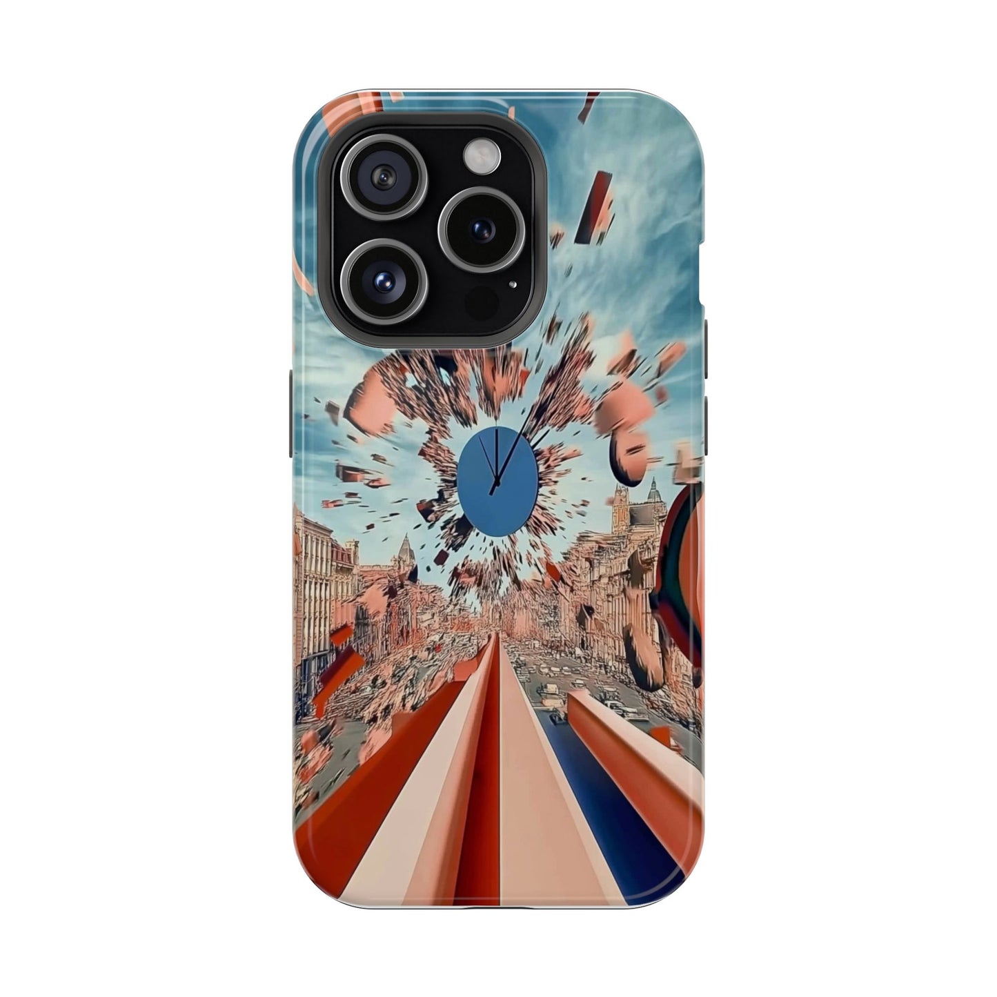 Phone Case with 'World at 10000 MPH' Art by Moxie Jay