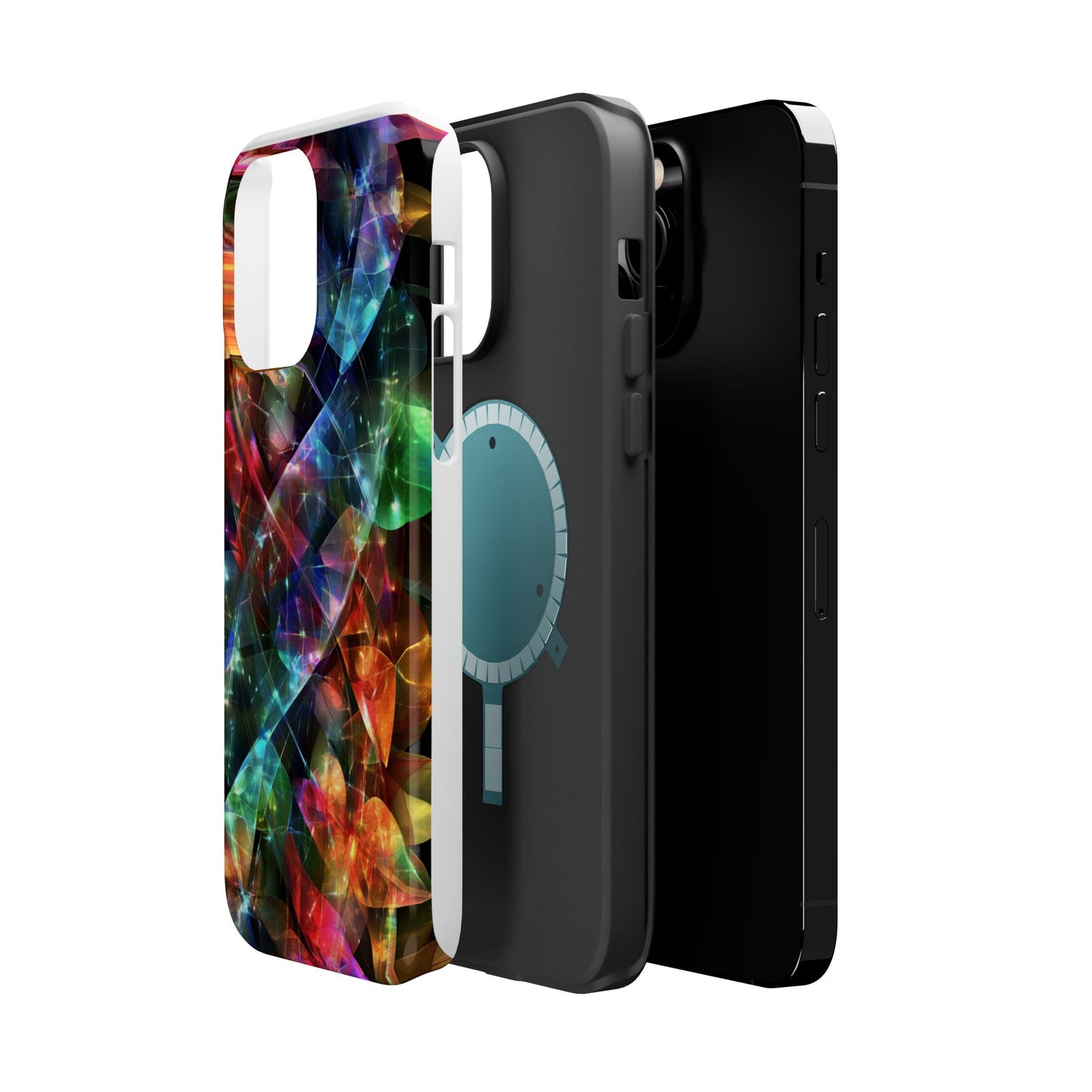 iPhone Case with Neon Colors Art by Moxie-Jay