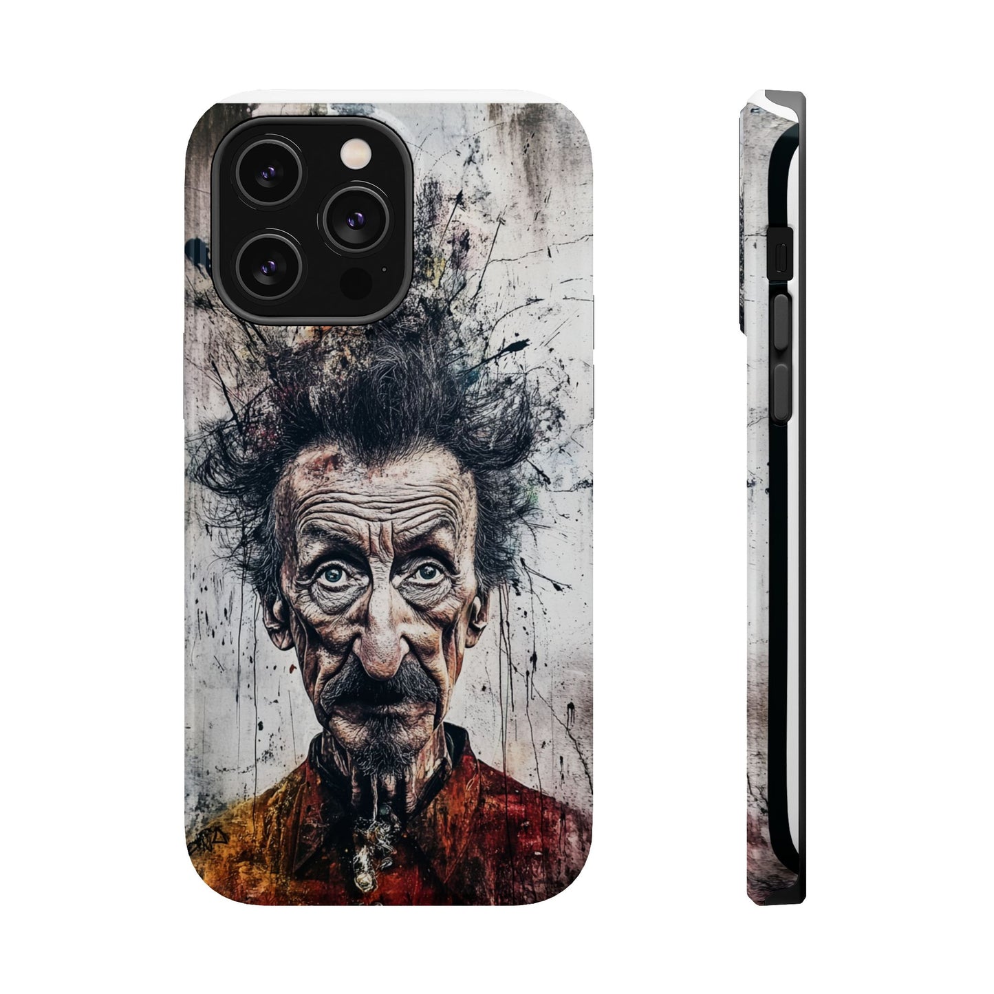 Luxurious Magnetic Wireless Charging Tough iPhone Case - "Demonic Dali" by Moxie-Jay