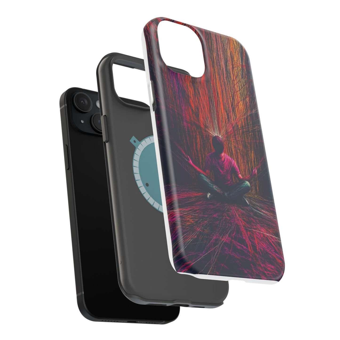 Luxurious Magnetic Wireless Charging Tough iPhone Case - "Transcendence" by Moxie-Jay