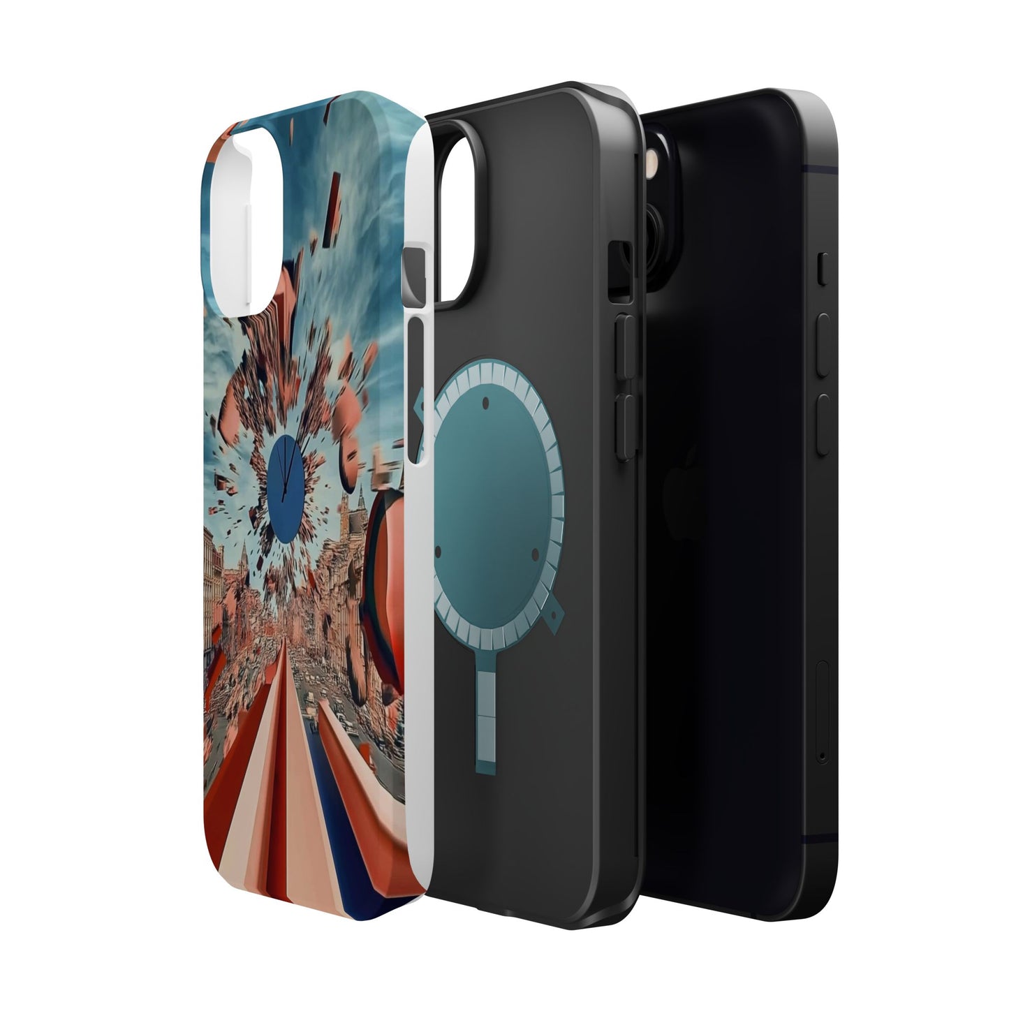 Phone Case with 'World at 10000 MPH' Art by Moxie Jay
