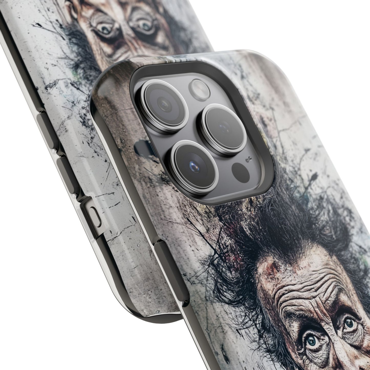 Luxurious Magnetic Wireless Charging Tough iPhone Case - "Demonic Dali" by Moxie-Jay