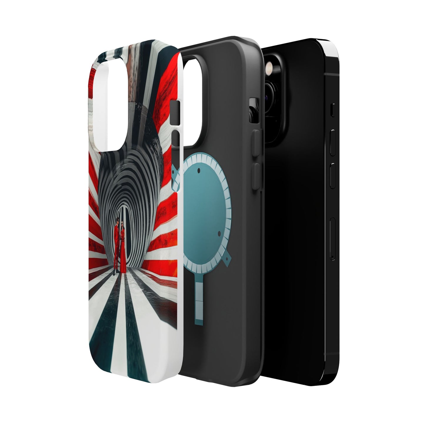 Cosmic Vortex" Luxury Magnetic Wireless Charging iPhone Case by Moxie Jay