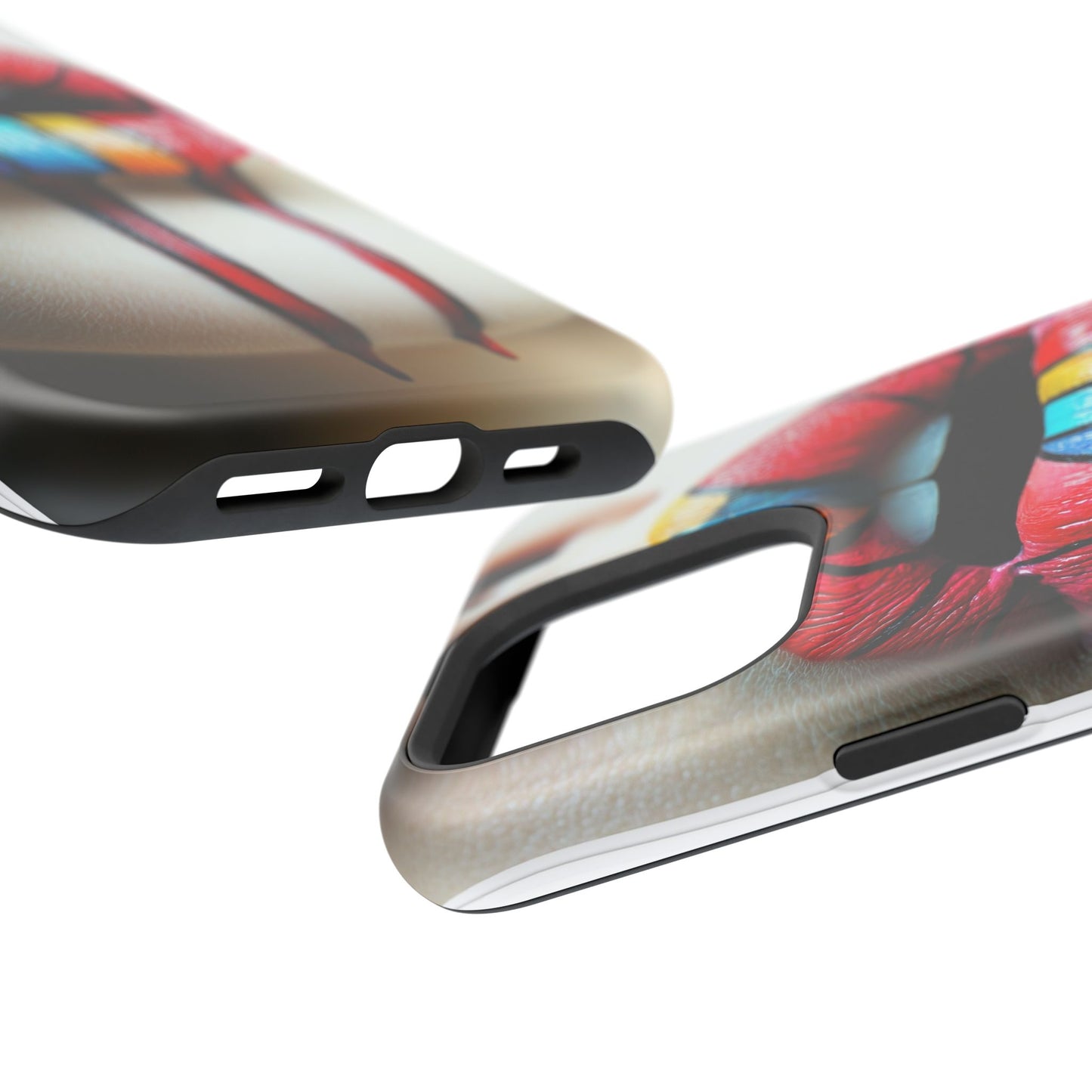 Phone Cases - Vibrant Lip Art Stylish Phone Protection by Moxie-Jay