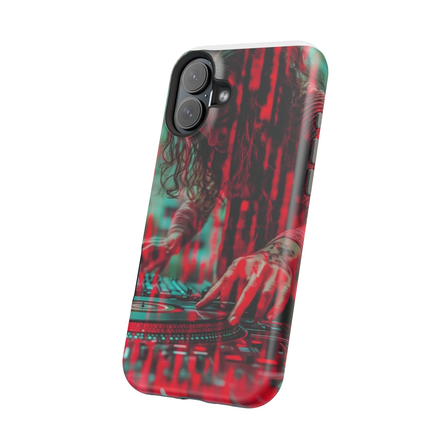 "Vinyl Virtuoso" Luxury Magnetic Wireless Charging iPhone Case by Moxie Jay