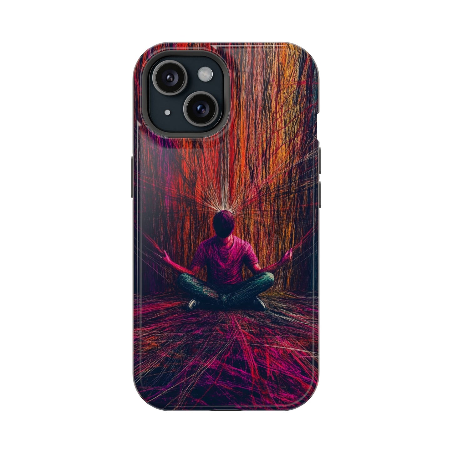 Luxurious Magnetic Wireless Charging Tough iPhone Case - "Transcendence" by Moxie-Jay