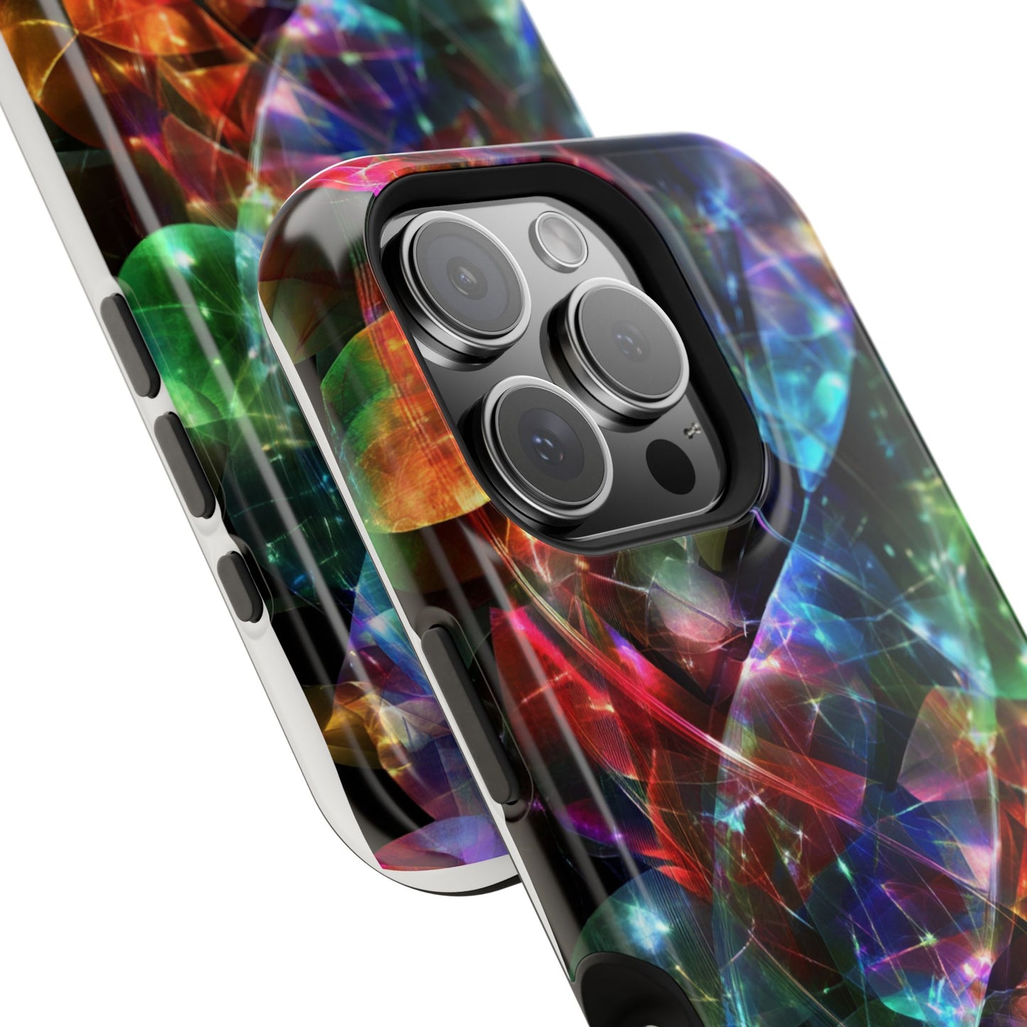 iPhone Case with Neon Colors Art by Moxie-Jay