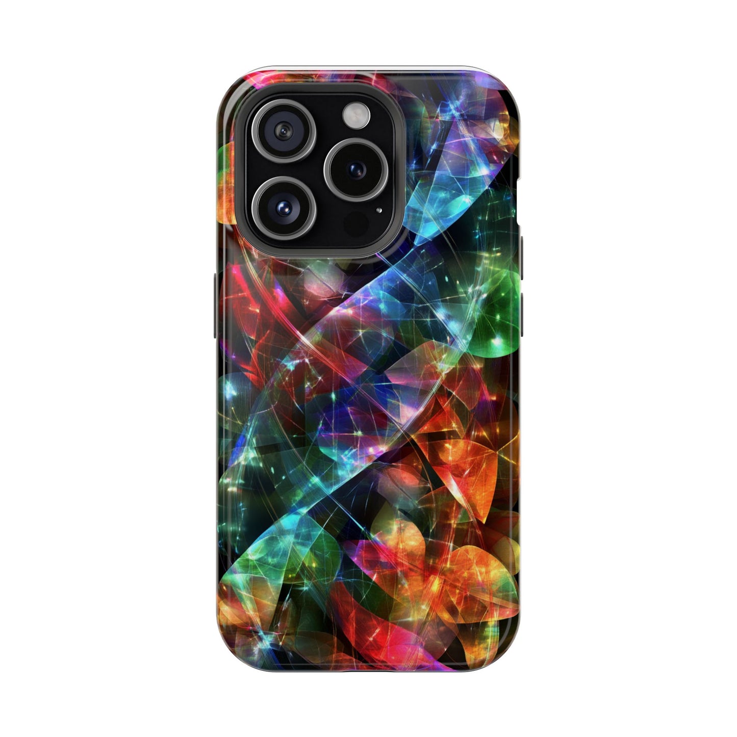 iPhone Case with Neon Colors Art by Moxie-Jay