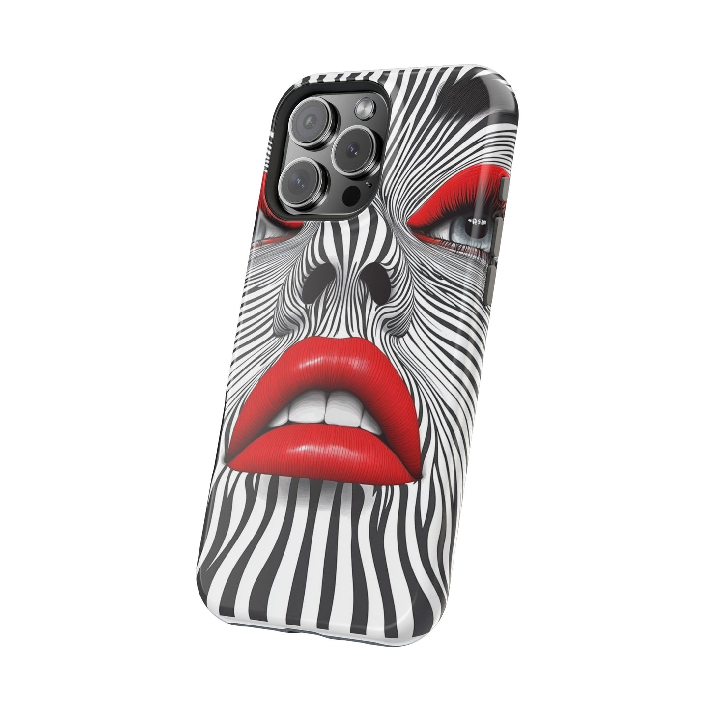 Bold Magnetic Tough Case with Striking Lip Design