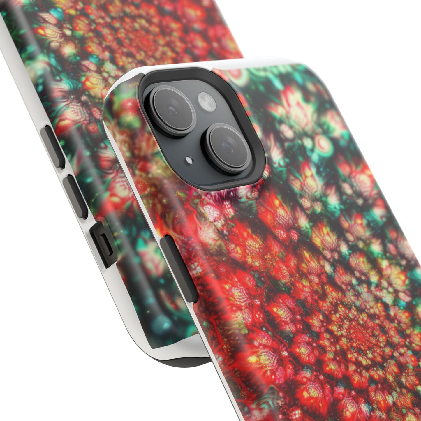 Luxurious Magnetic Wireless Charging Tough iPhone Case - "Psychedelic Dreams" by Moxie-Jay