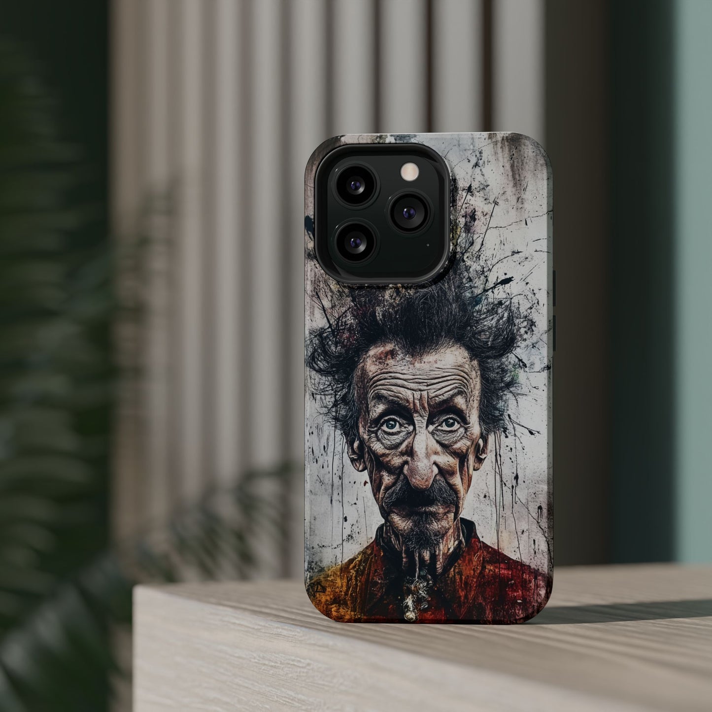 Luxurious Magnetic Wireless Charging Tough iPhone Case - "Demonic Dali" by Moxie-Jay