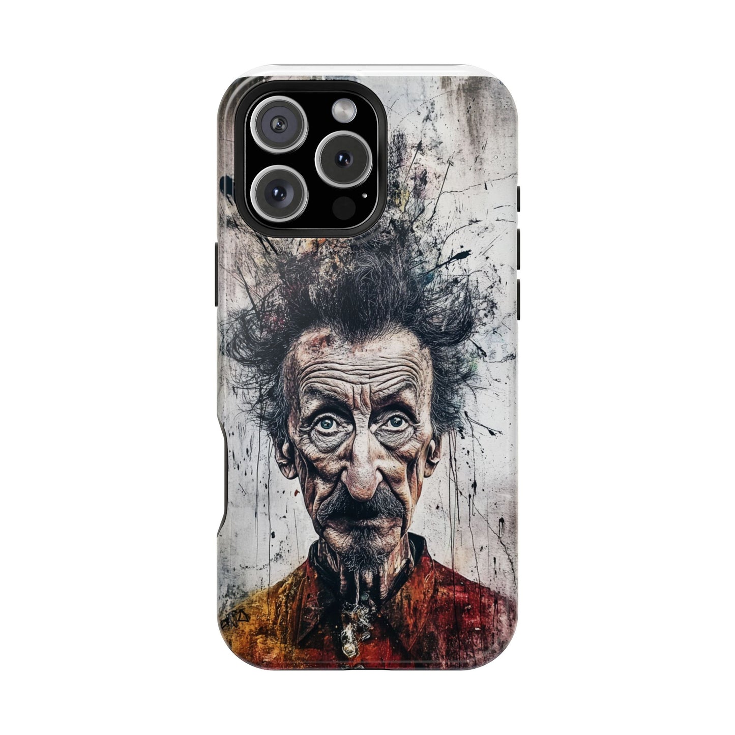 Luxurious Magnetic Wireless Charging Tough iPhone Case - "Demonic Dali" by Moxie-Jay