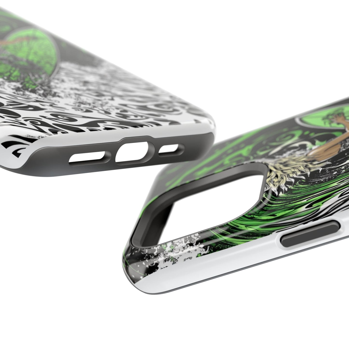 Luxurious Magnetic Wireless Charging Tough iPhone Case - "Surf's Up" by Moxie-Jay