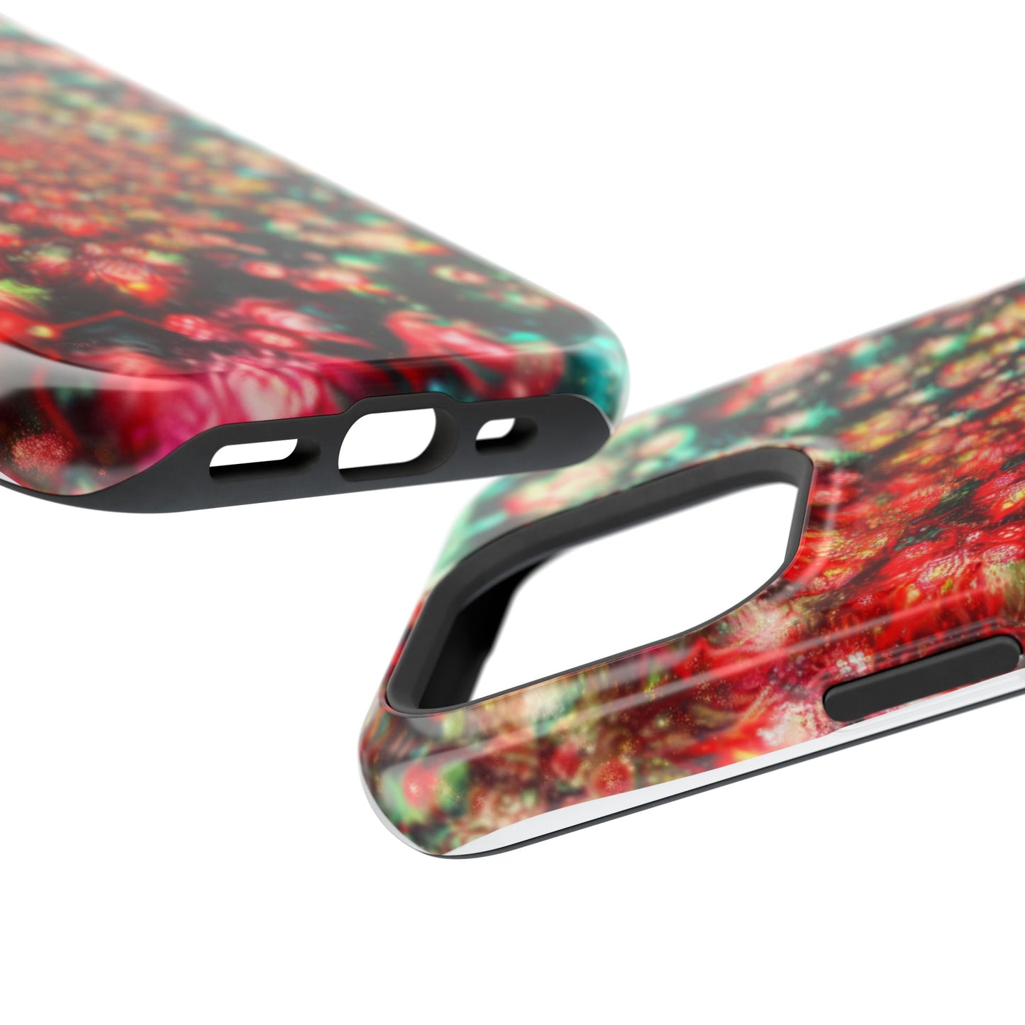 Luxurious Magnetic Wireless Charging Tough iPhone Case - "Psychedelic Dreams" by Moxie-Jay