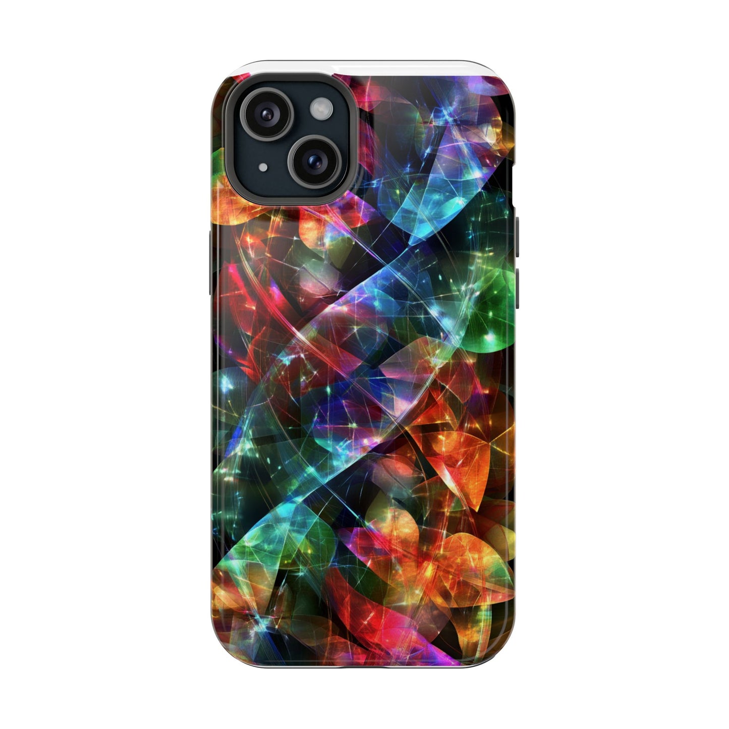 iPhone Case with Neon Colors Art by Moxie-Jay
