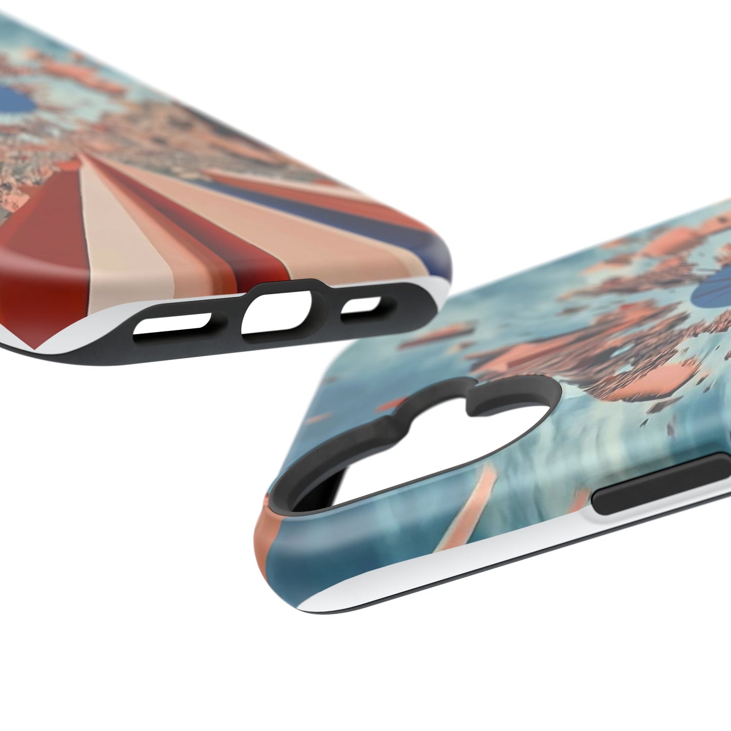 Phone Case with 'World at 10000 MPH' Art by Moxie Jay