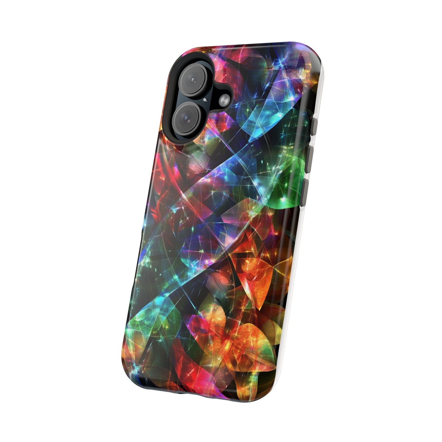 iPhone Case with Neon Colors Art by Moxie-Jay