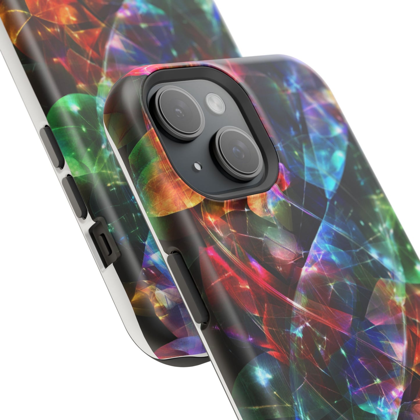 iPhone Case with Neon Colors Art by Moxie-Jay