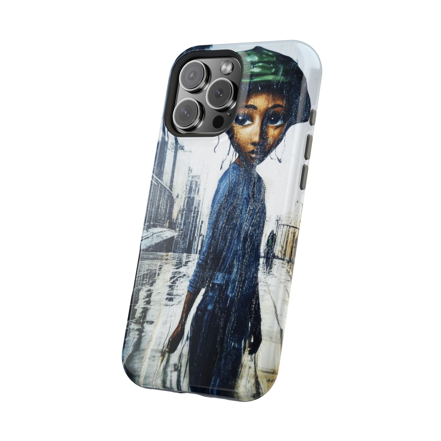 Artistic Magnetic Tough Case | Unique Urban Design for Phone Protection