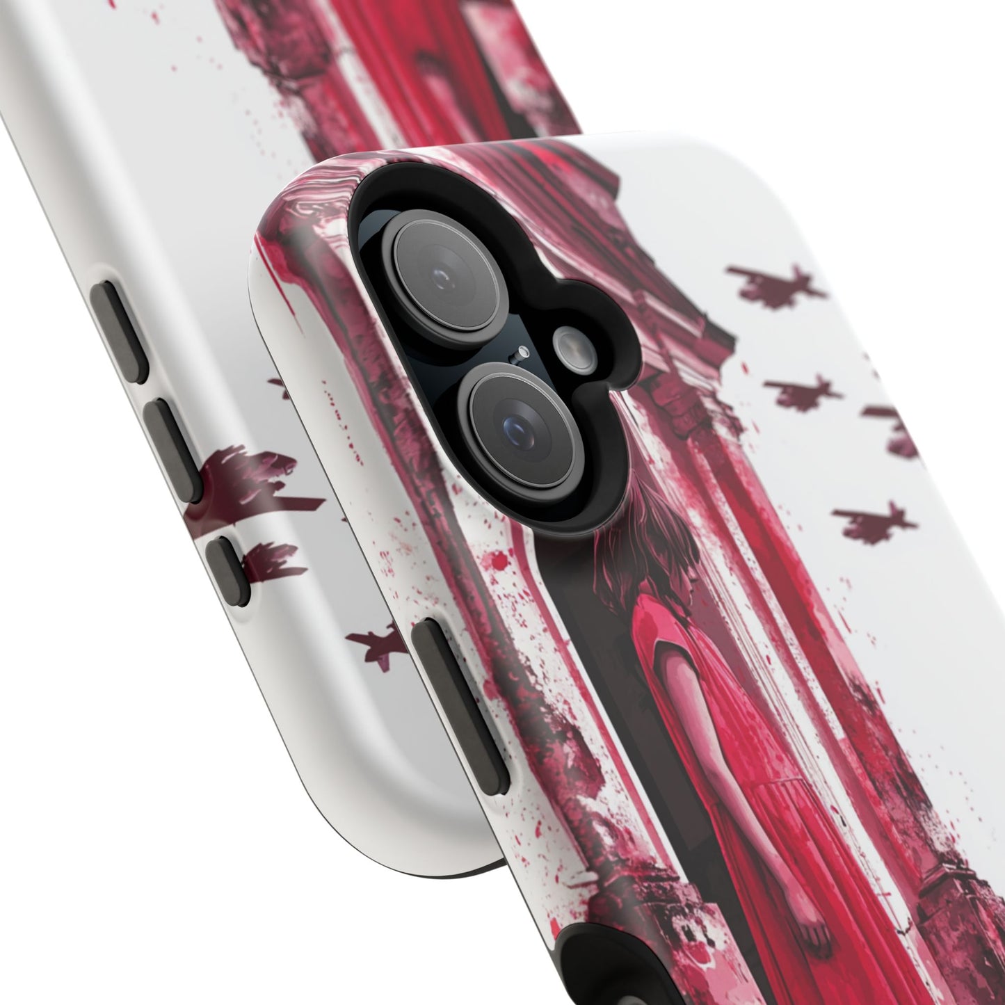 Luxurious MagSafe® Compatible iPhone Case - "Resilience in Ruins" by Moxie-Jay