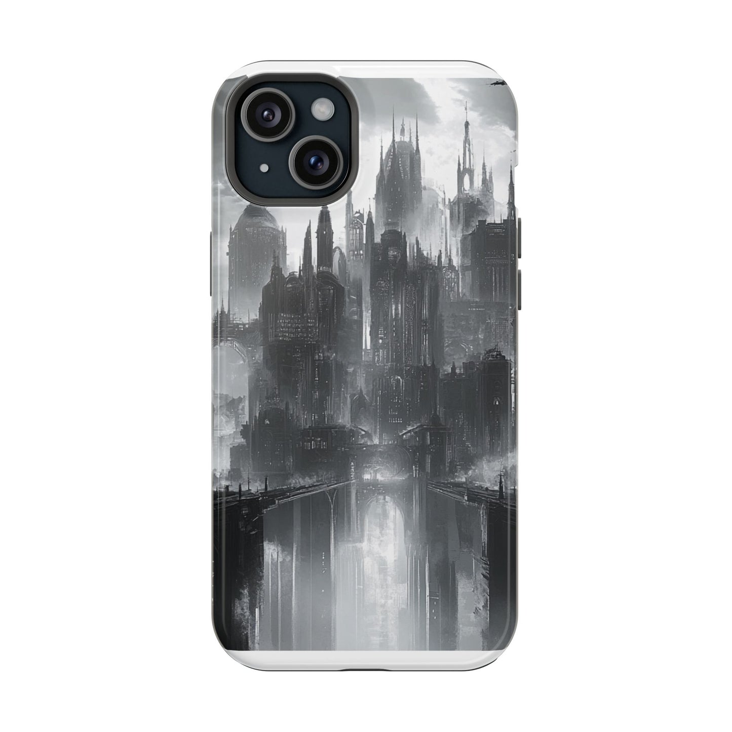 iPhone Magnetic Tough Case - Futuristic Gotham Design by Moxie Jay