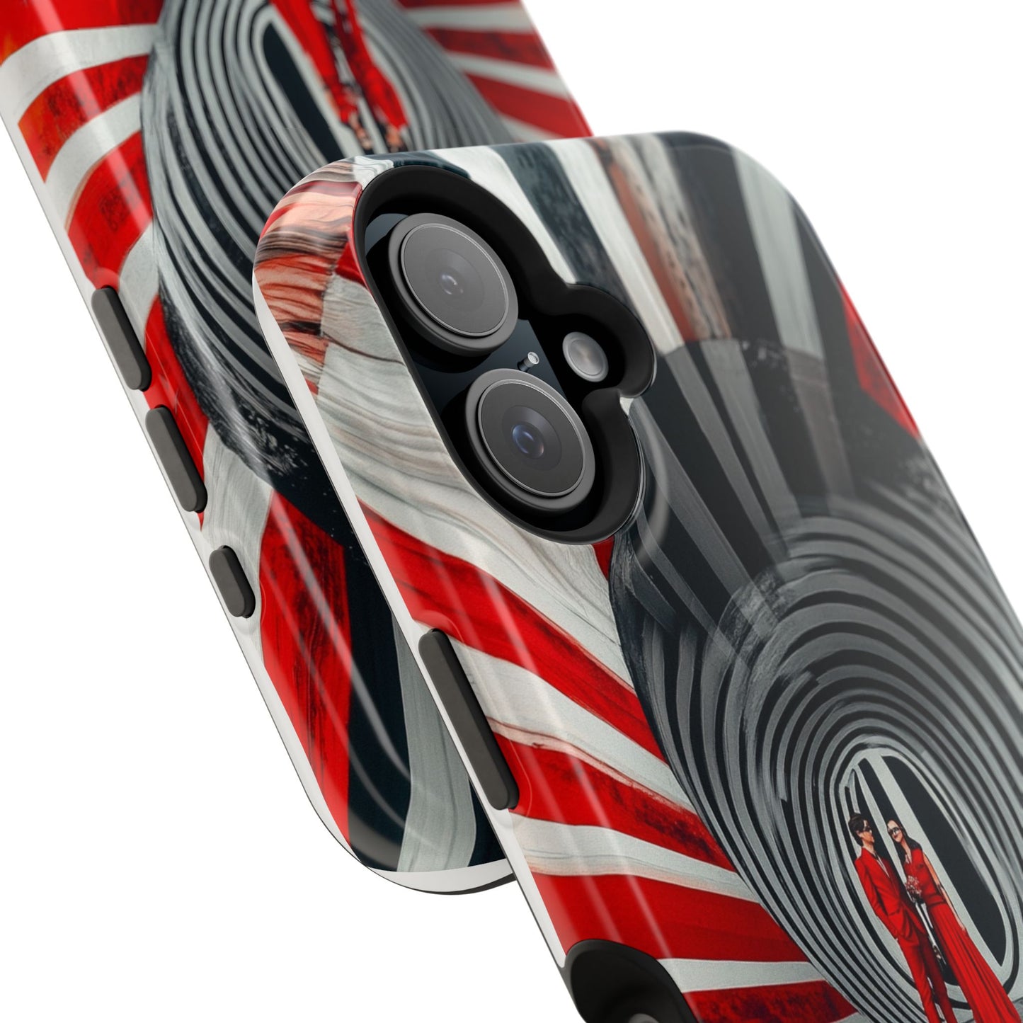 Cosmic Vortex" Luxury Magnetic Wireless Charging iPhone Case by Moxie Jay
