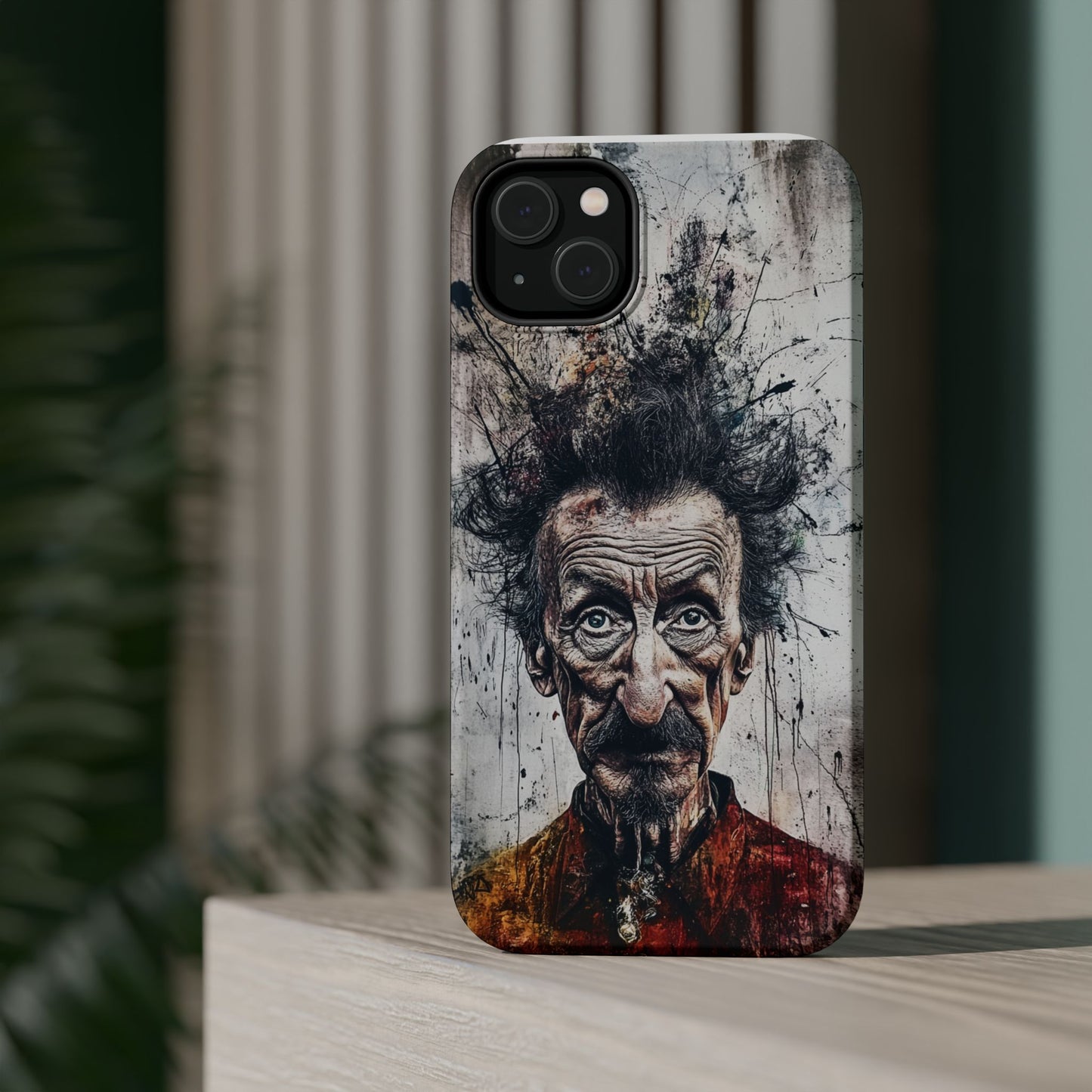 Luxurious Magnetic Wireless Charging Tough iPhone Case - "Demonic Dali" by Moxie-Jay