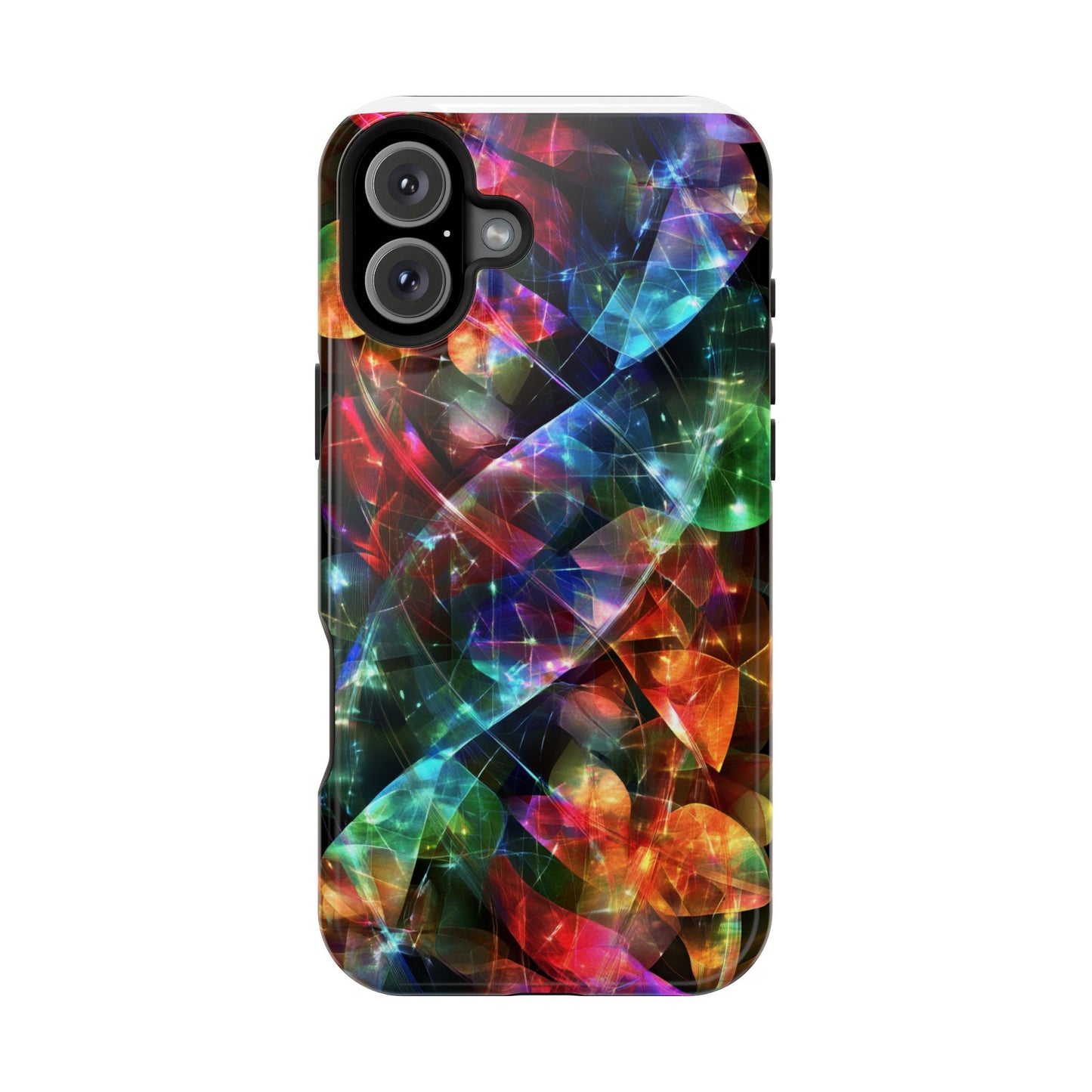 iPhone Case with Neon Colors Art by Moxie-Jay
