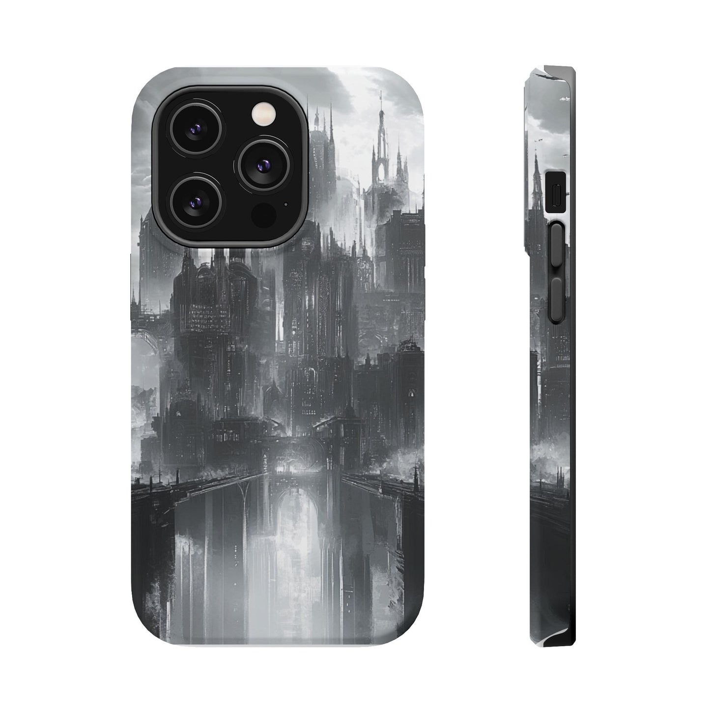iPhone Magnetic Tough Case - Futuristic Gotham Design by Moxie Jay