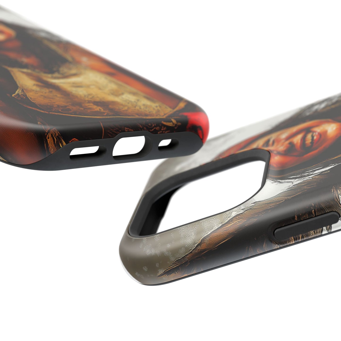 Luxurious Magnetic Wireless Charging Tough iPhone Case - Native Heritage Art by Moxie-Jay