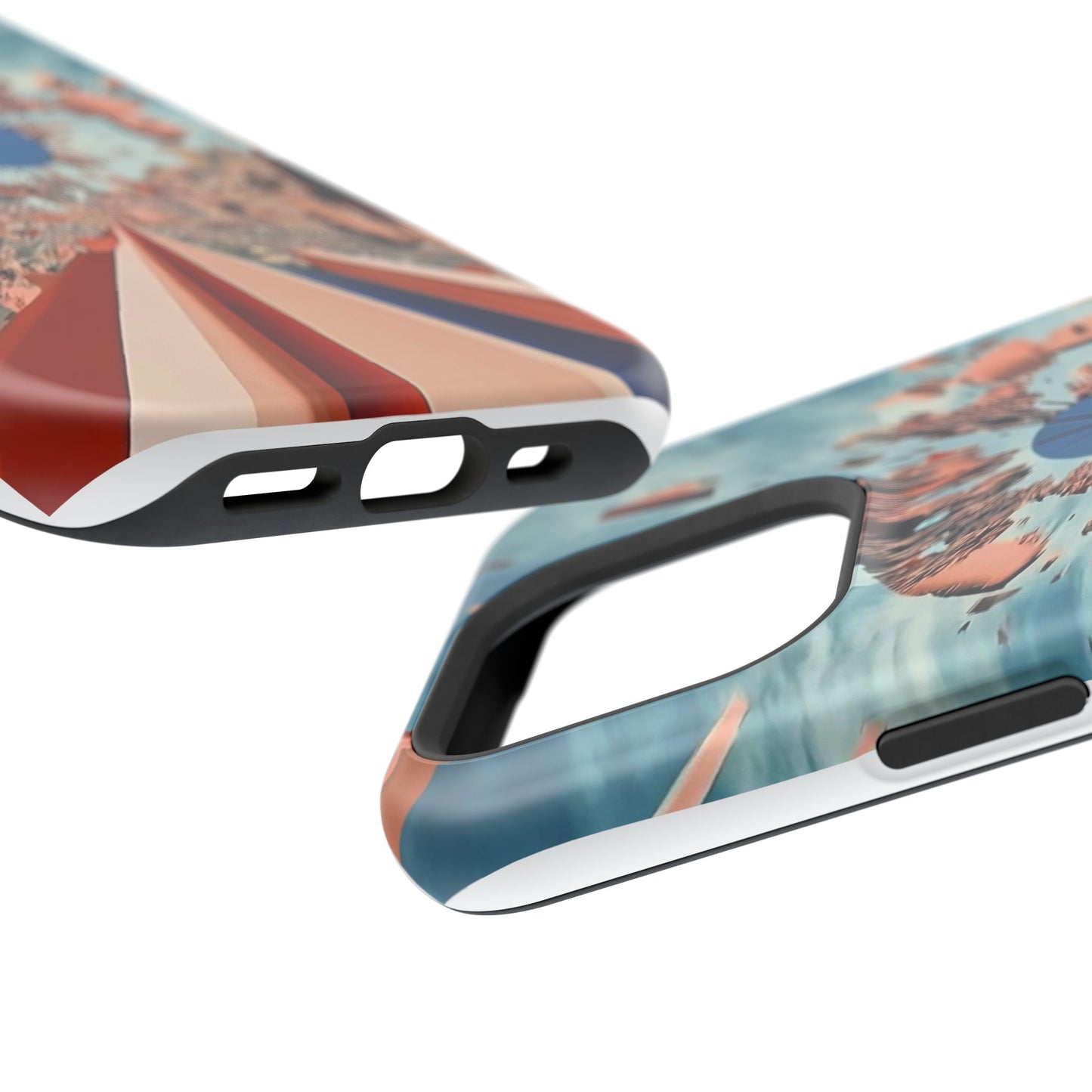 Phone Case with 'World at 10000 MPH' Art by Moxie Jay