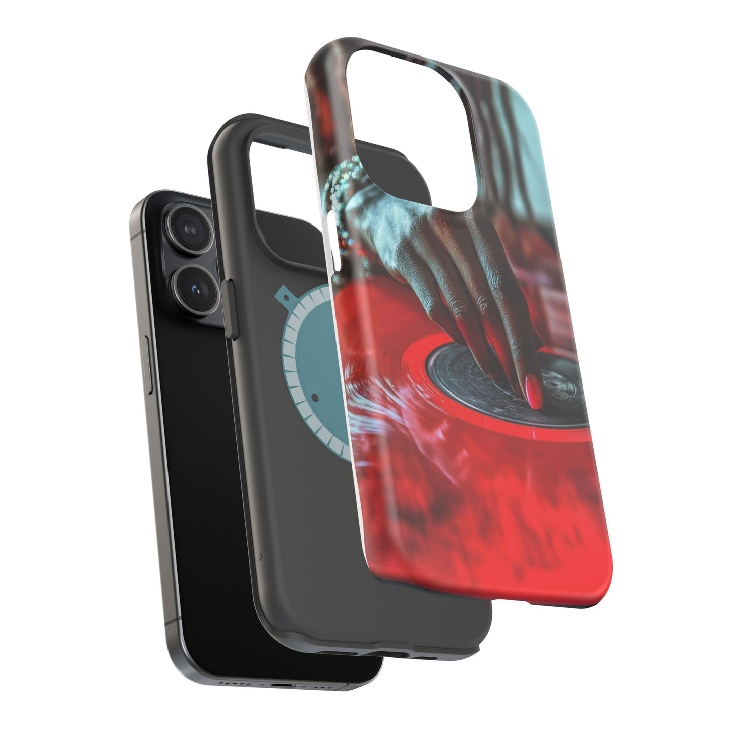Luxurious MagSafe® Compatible iPhone Case - "Vinyl Groove" by Moxie-Jay