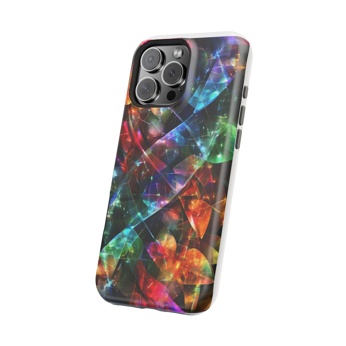 iPhone Case with Neon Colors Art by Moxie-Jay