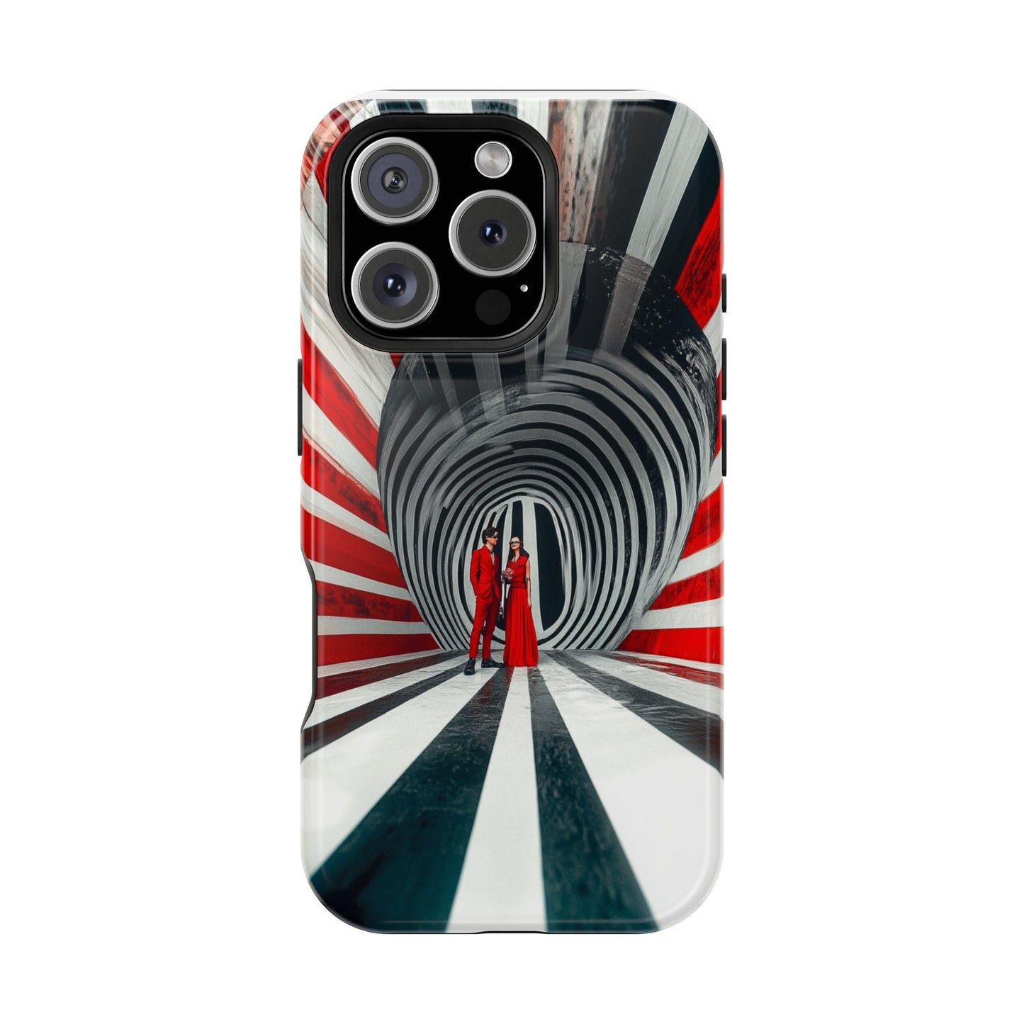 Cosmic Vortex" Luxury Magnetic Wireless Charging iPhone Case by Moxie Jay