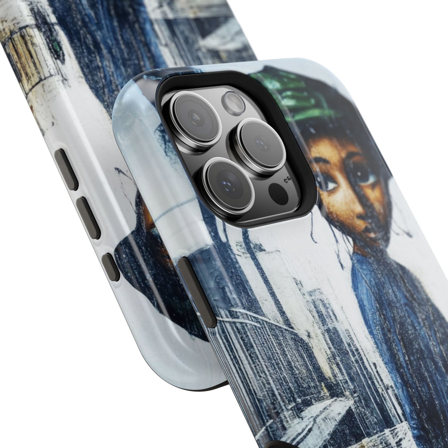 Artistic Magnetic Tough Case | Unique Urban Design for Phone Protection