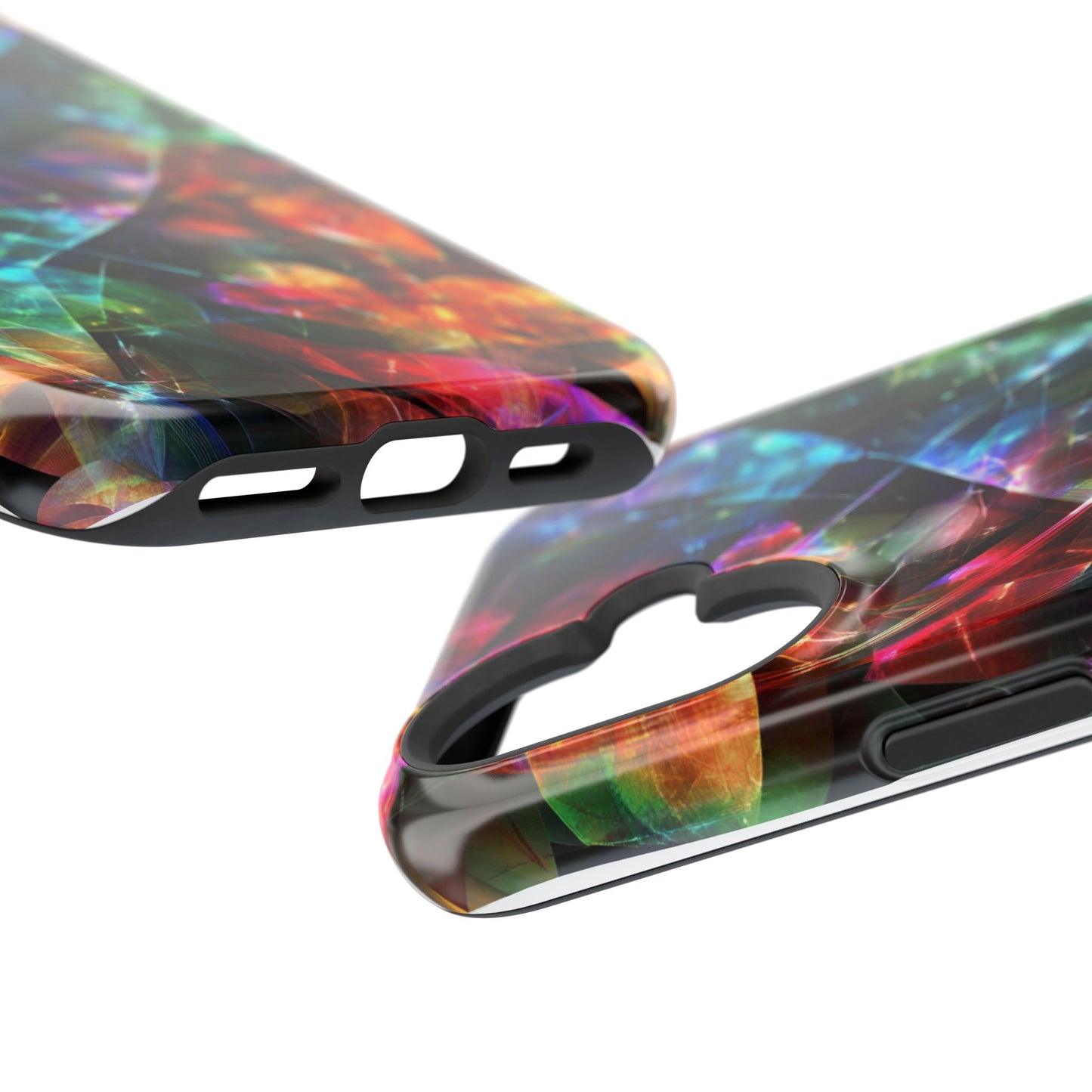 iPhone Case with Neon Colors Art by Moxie-Jay