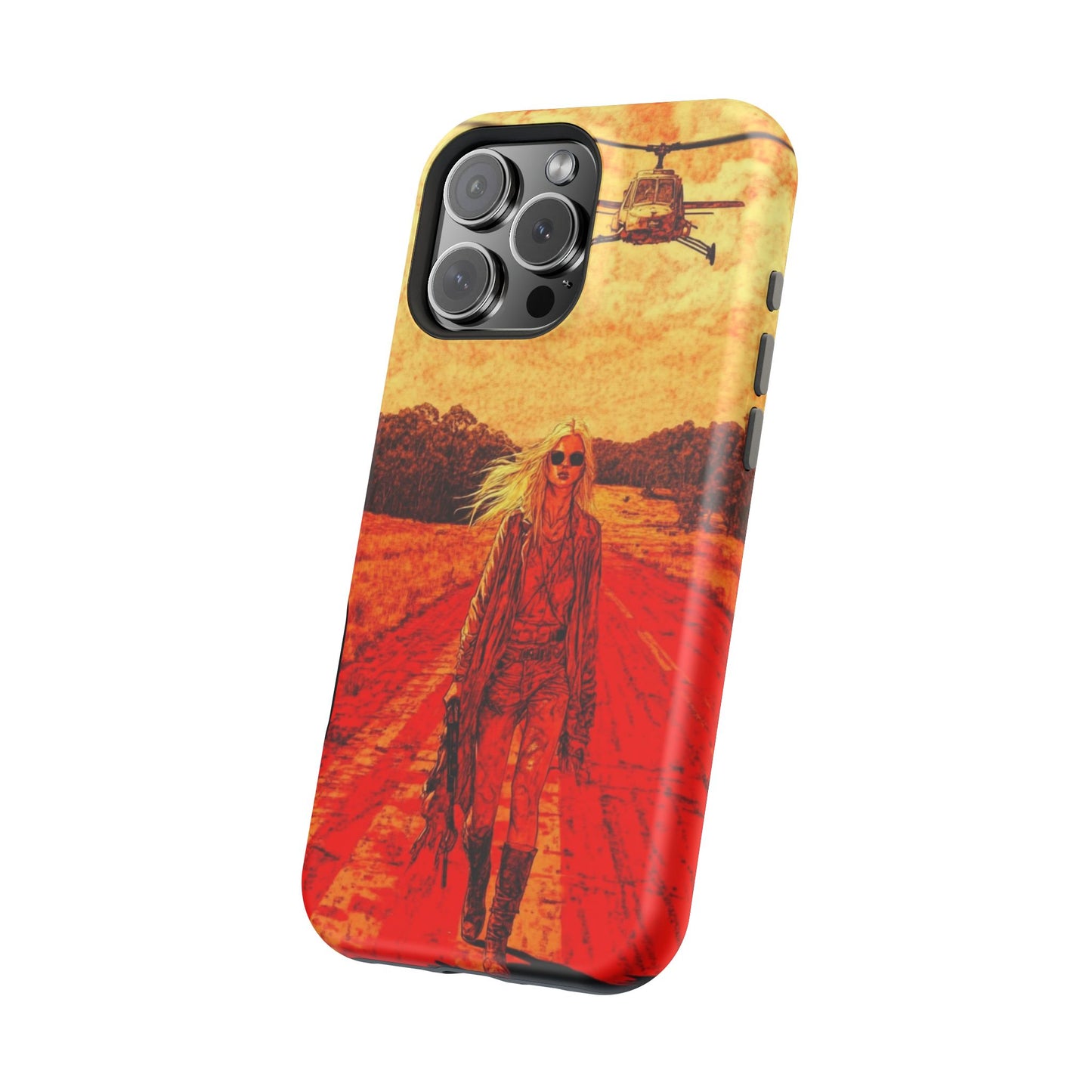 Retro Adventure Magnetic Tough Case - Bold Design for Film Lovers