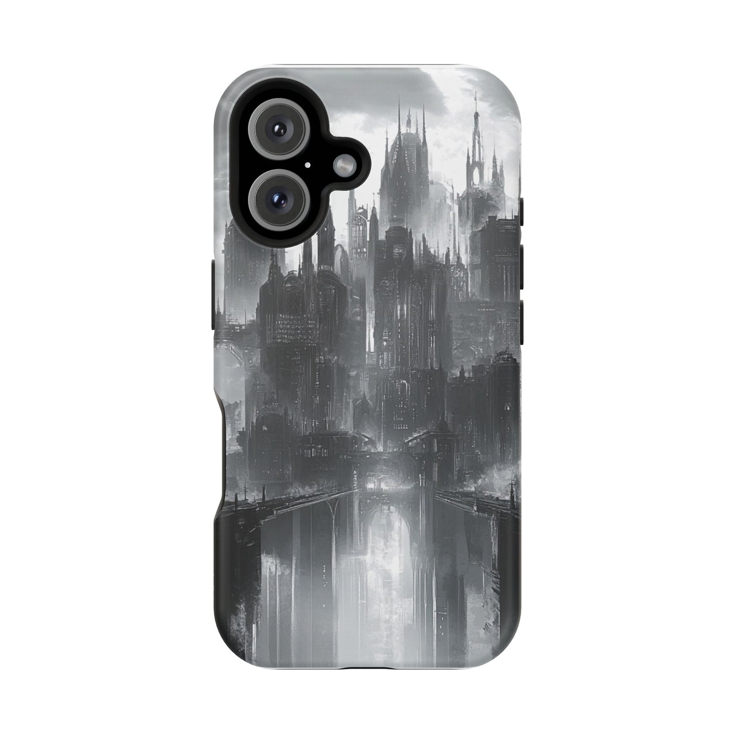 iPhone Magnetic Tough Case - Futuristic Gotham Design by Moxie Jay