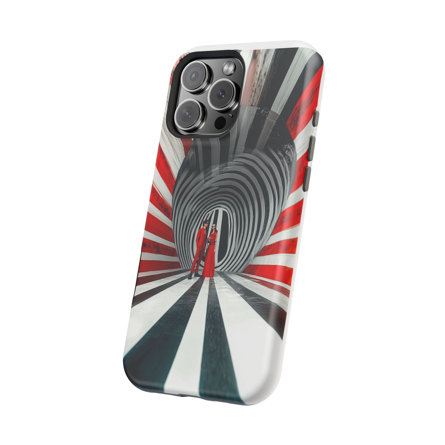 Cosmic Vortex" Luxury Magnetic Wireless Charging iPhone Case by Moxie Jay