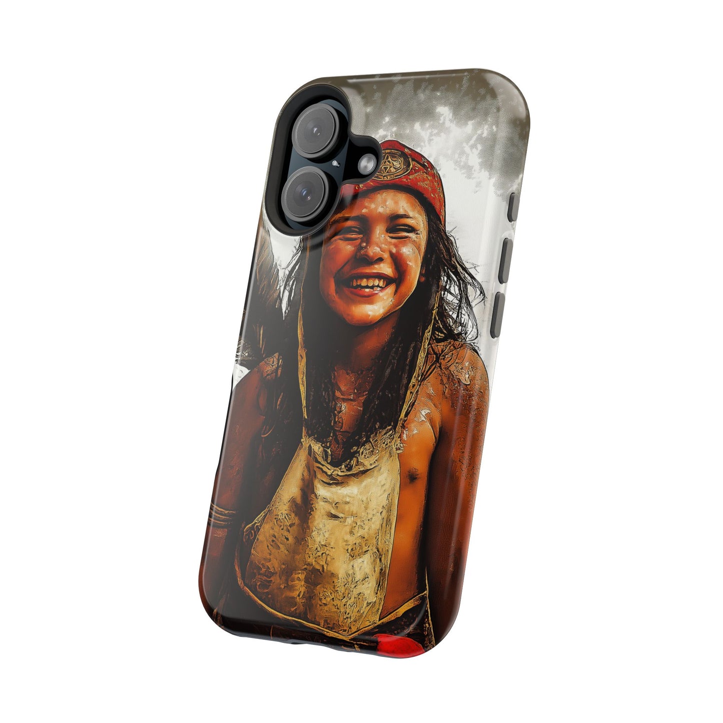 Luxurious Magnetic Wireless Charging Tough iPhone Case - Native Heritage Art by Moxie-Jay