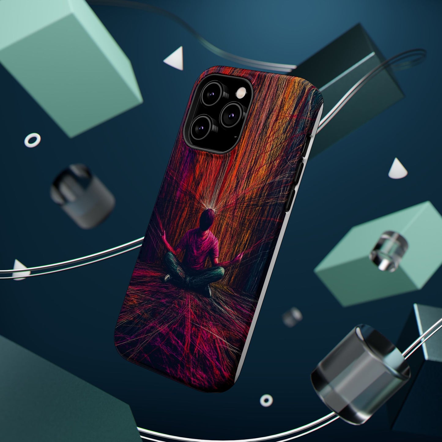Luxurious Magnetic Wireless Charging Tough iPhone Case - "Transcendence" by Moxie-Jay
