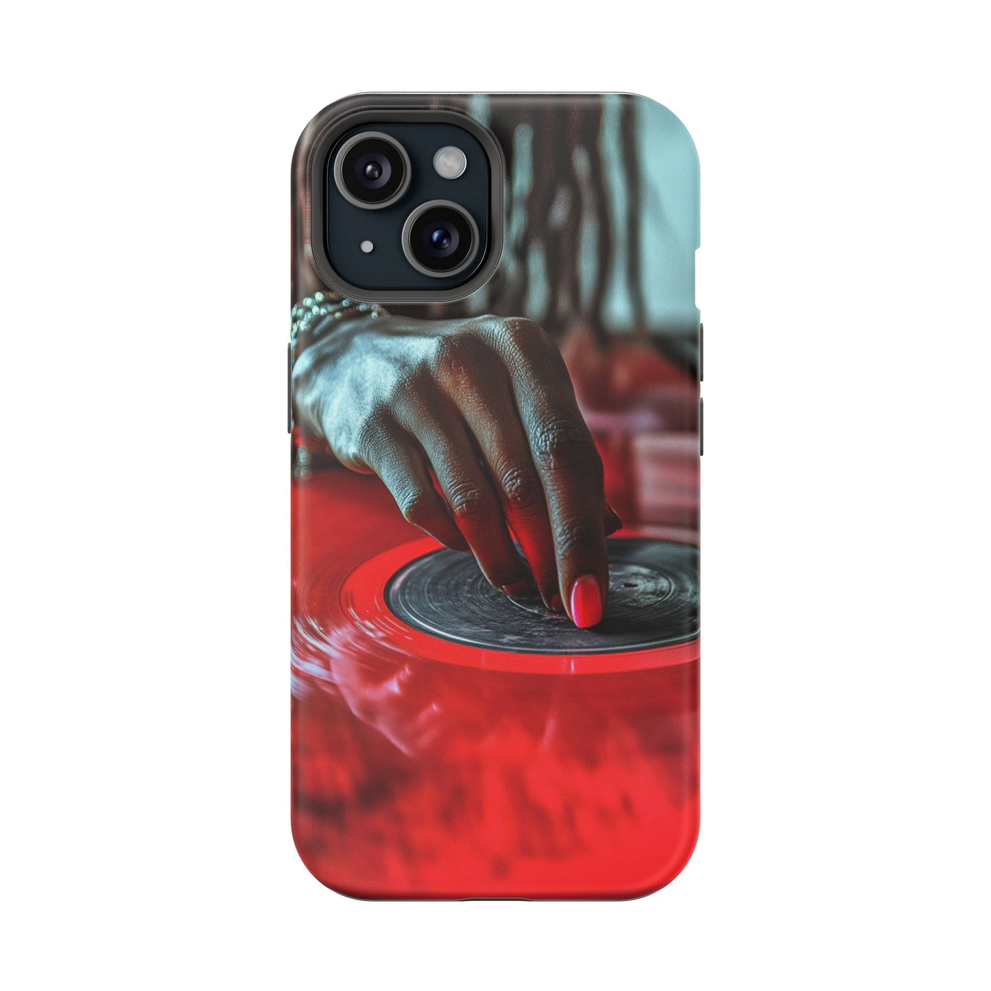 Luxurious MagSafe® Compatible iPhone Case - "Vinyl Groove" by Moxie-Jay