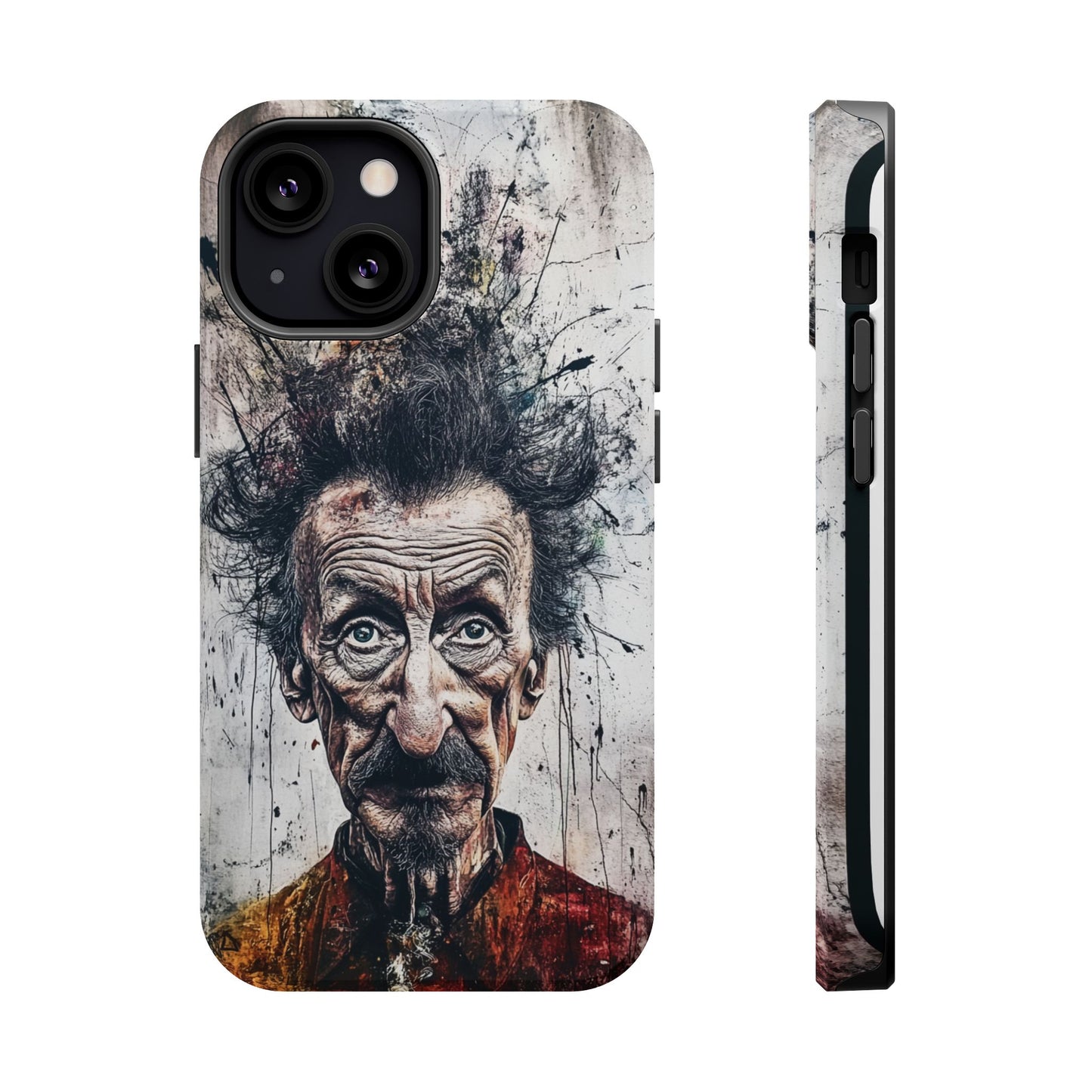 Luxurious Magnetic Wireless Charging Tough iPhone Case - "Demonic Dali" by Moxie-Jay