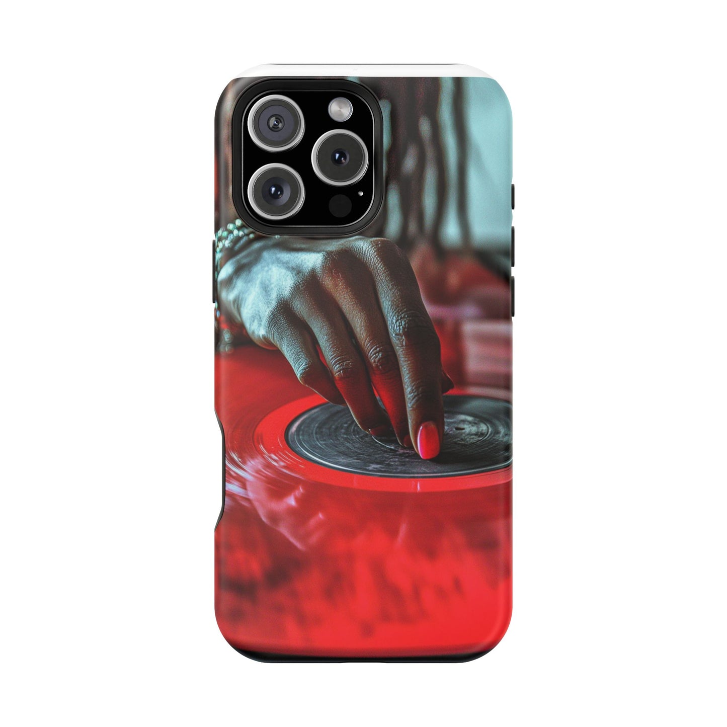 Luxurious MagSafe® Compatible iPhone Case - "Vinyl Groove" by Moxie-Jay