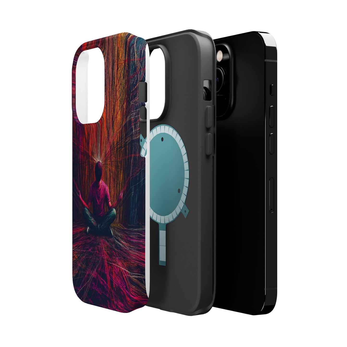 Luxurious Magnetic Wireless Charging Tough iPhone Case - "Transcendence" by Moxie-Jay